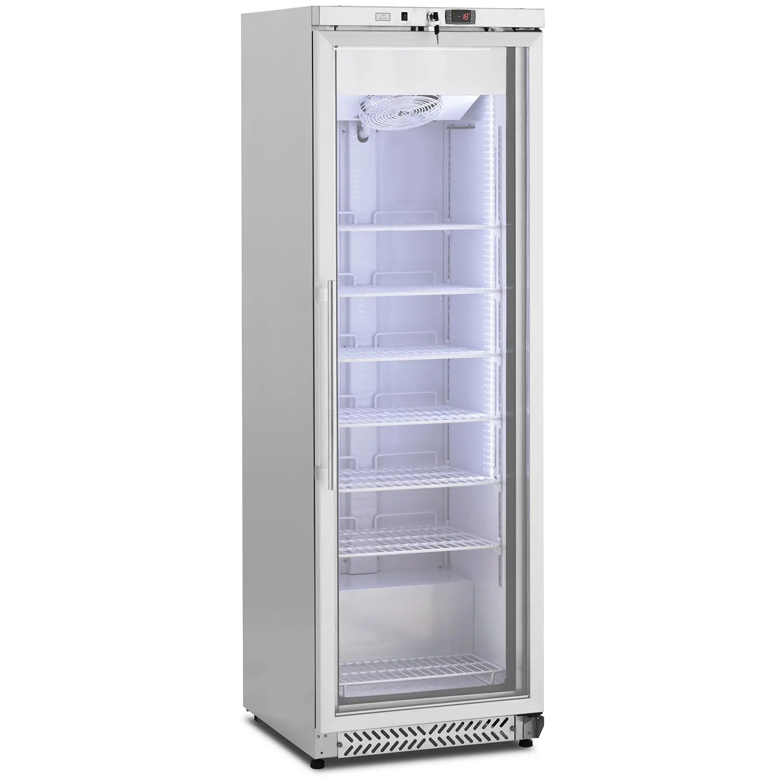 Arca congeladora de gaveta - 380 l - Royal Catering - porta de vidro - prata - refrigerante R290