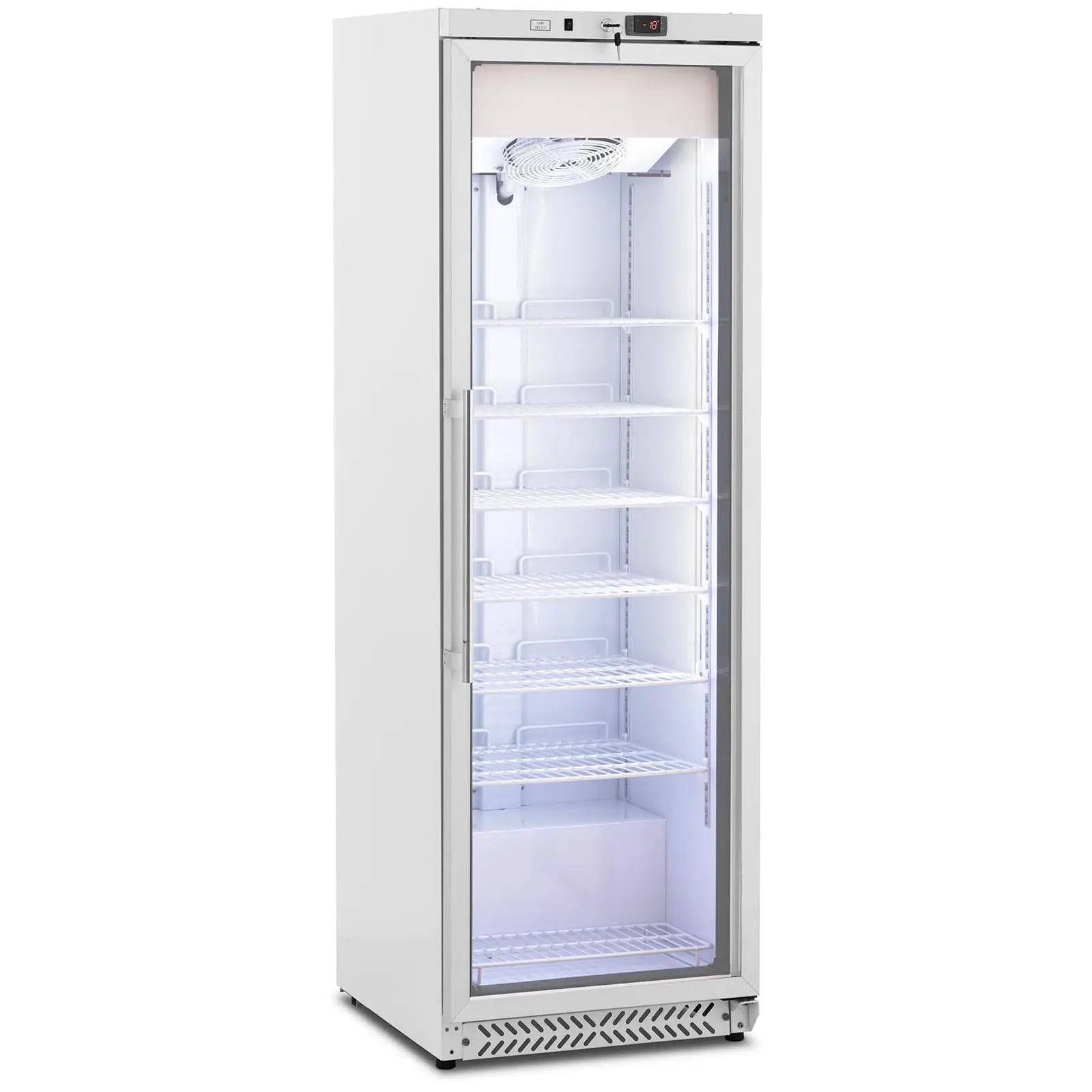 Arca congeladora de gaveta - 380 l - Royal Catering - porta de vidro - branco - refrigerante R290