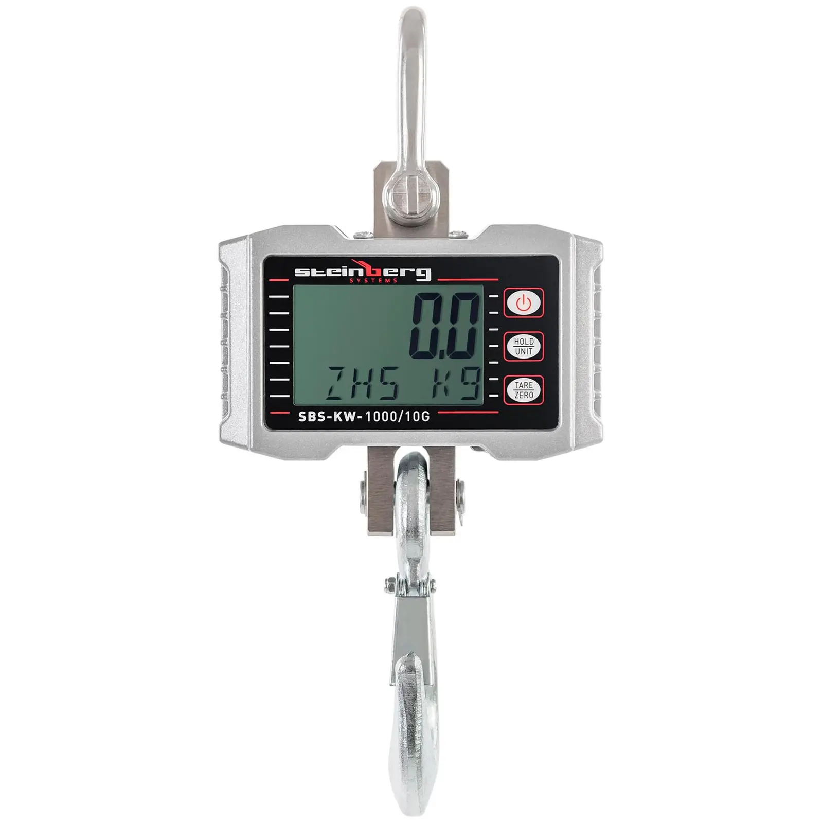 Balança digital de guindaste - 1000 kg / 0,5 kg - LCD - Alumínio