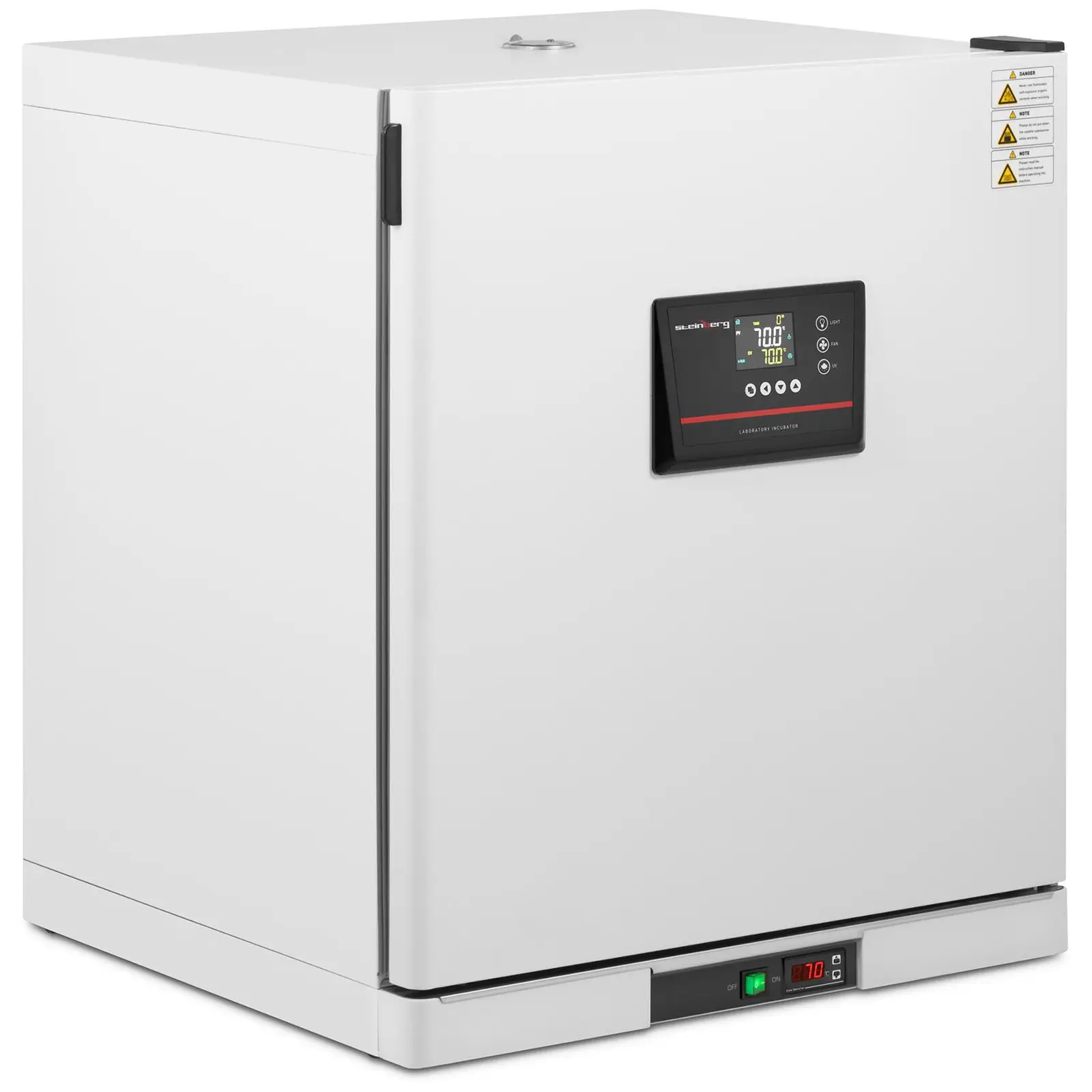 Incubadora de laboratório - até 70°C - 210 l - circulação circulação forçada de ar