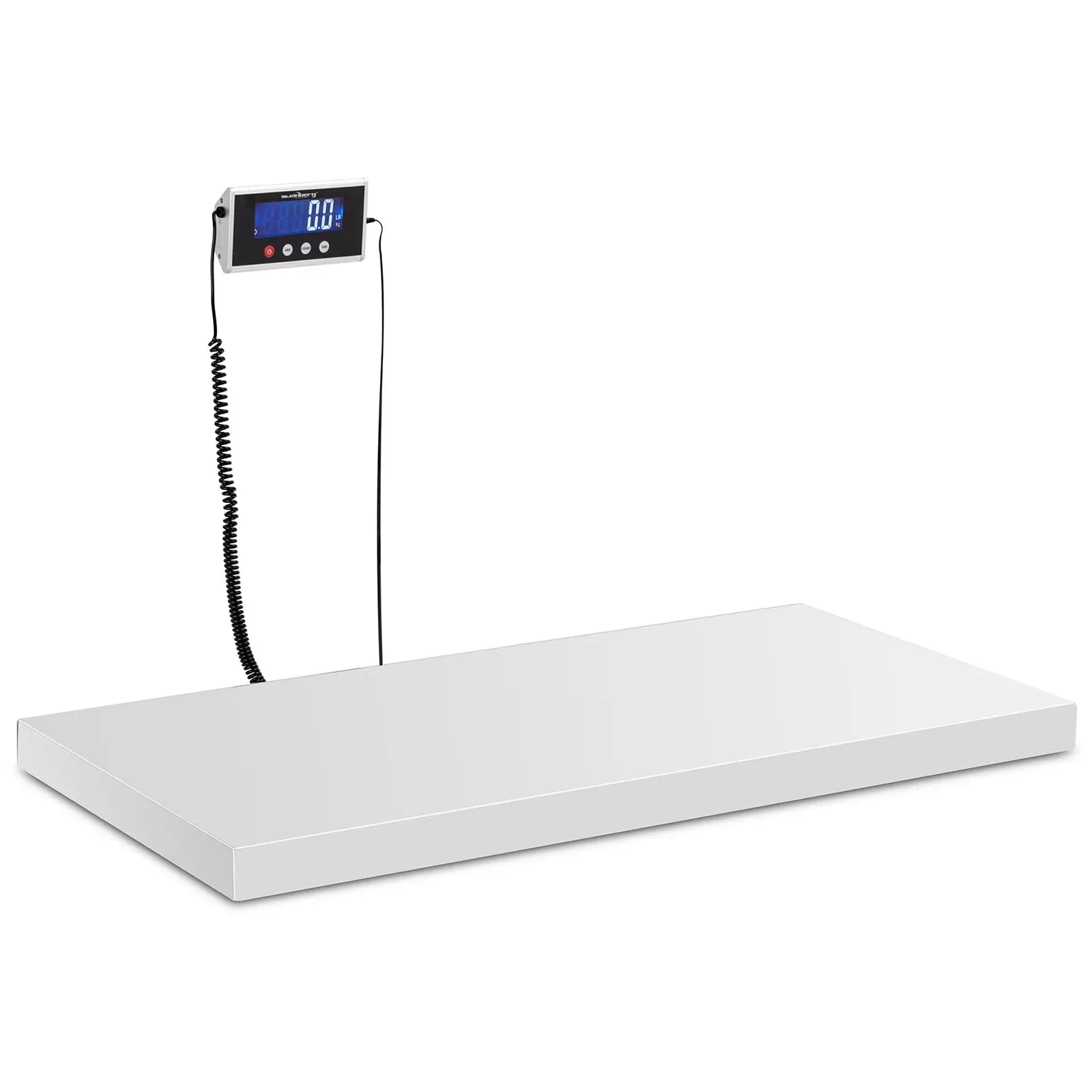balança de armazém - kg / 500 kg / 100 g - 1000 x 500 mm - LCD