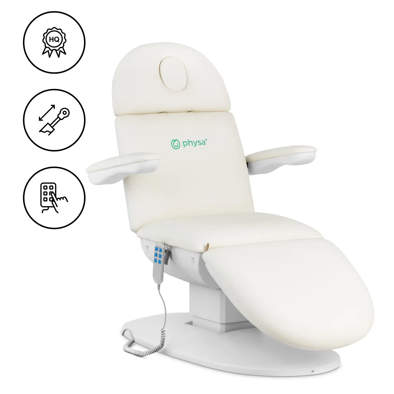 Cadeira de estética - hidráulica - 150 kg - pistácio, branco