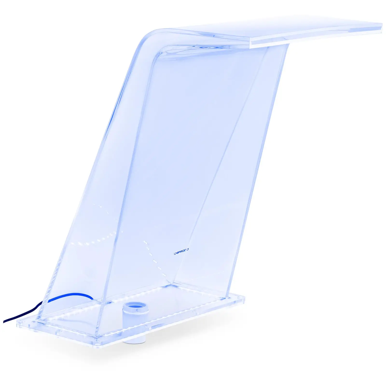 Bico de queda de água - cm - iluminação LED - azul/branco