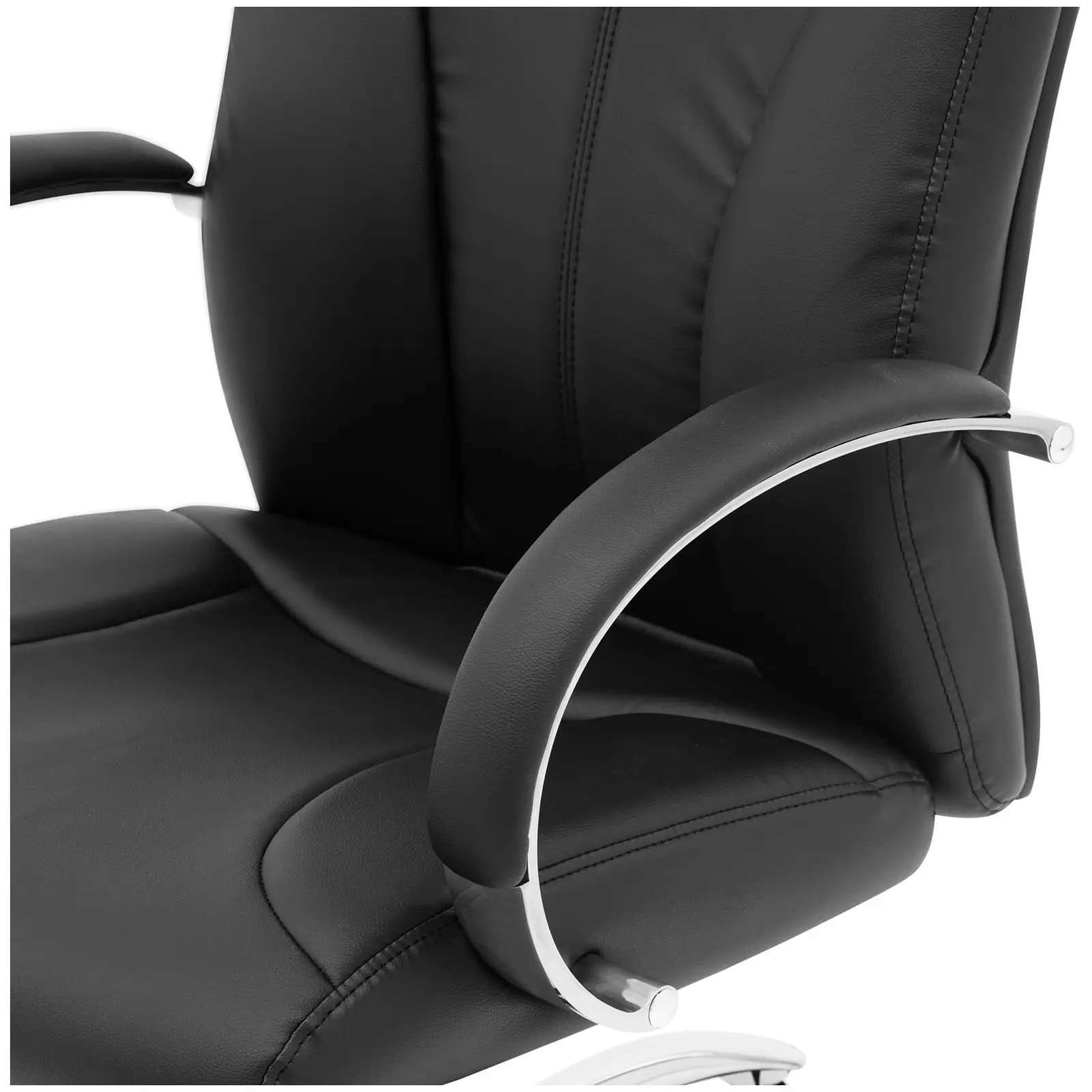 Cadeira de escritório - encosto em couro ecológico - 100 kg