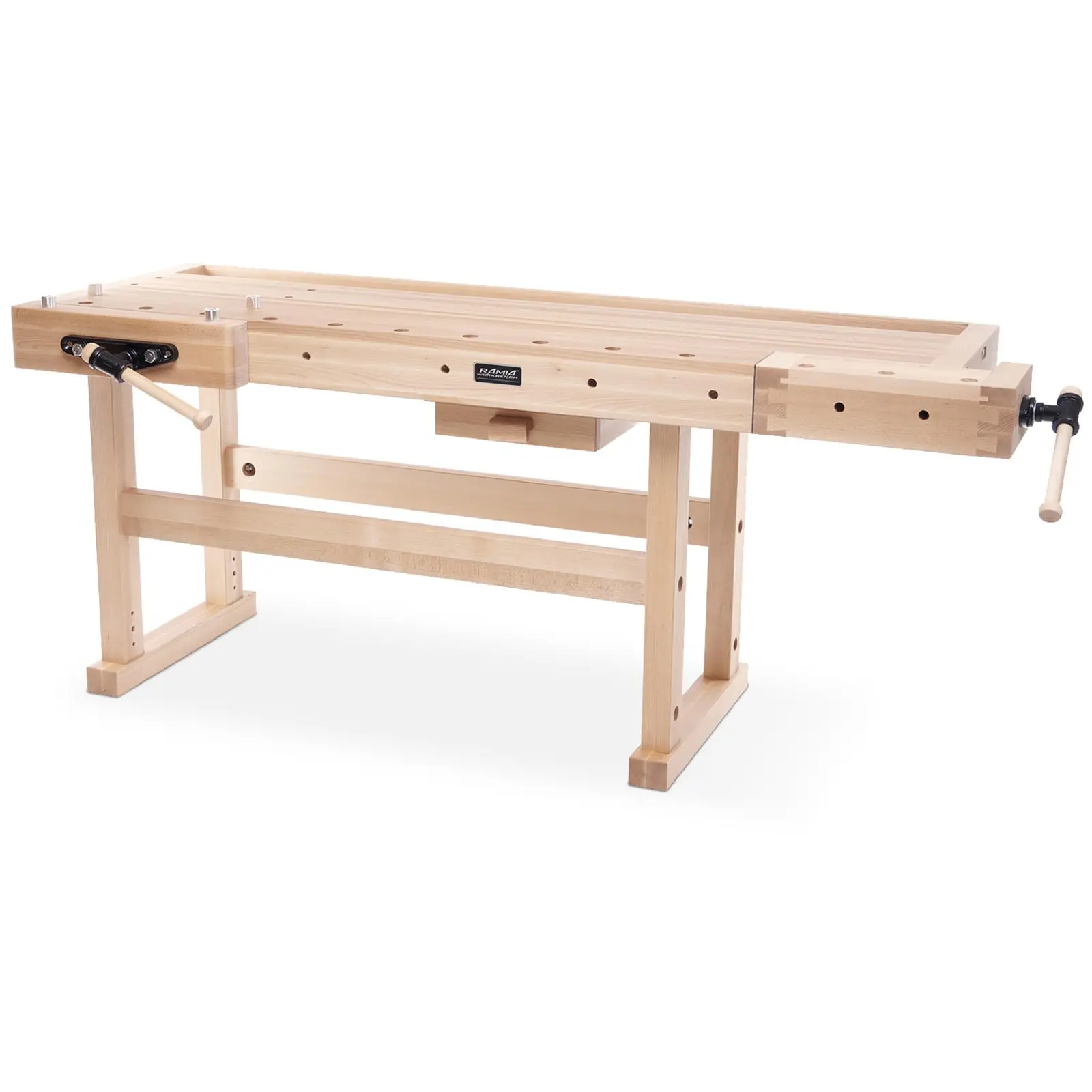 Mesa de carpintaria - madeira de faia - 2 tornos - tampo da mesa 1910 x 620 mm